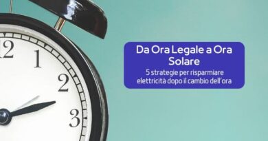 Da Ora Legale a Ora Solare: 5 strategie per risparmiare elettricità dopo il cambio dell’ora